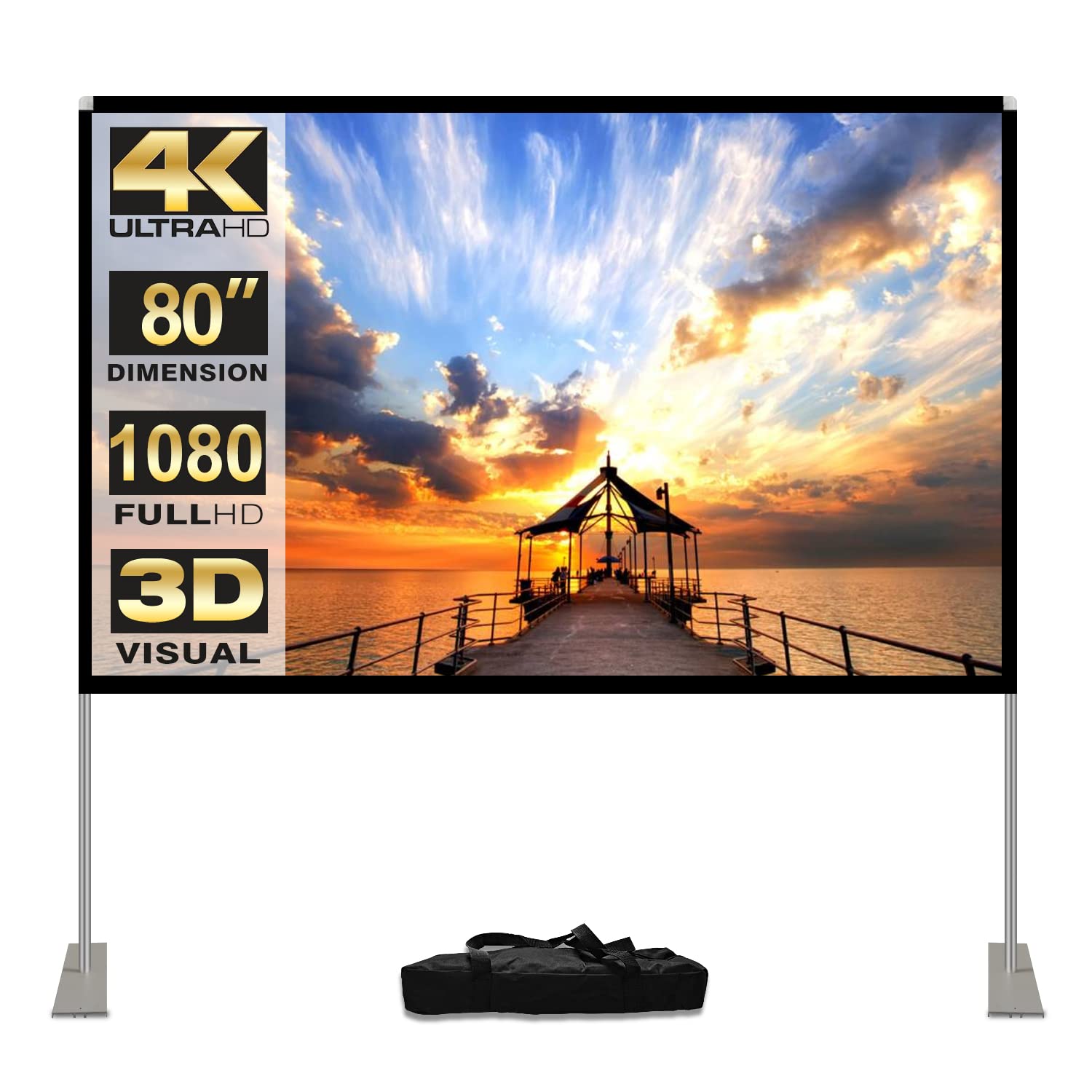 Екран для проектора HOIN 80-дюймовий екран для проектора 4K HD 3D Портативний окремо стоячий алюмінієвий матовий кут огляду PPT Домашній кінотеатр Конференц-зал 169
Екран для проектора HOIN 80-дюймовий екран для проектора 4K HD 3D Портативний окремо стоячий алюмінієвий матовий кут огляду PPT Домашній кінотеатр Конференц-зал 169