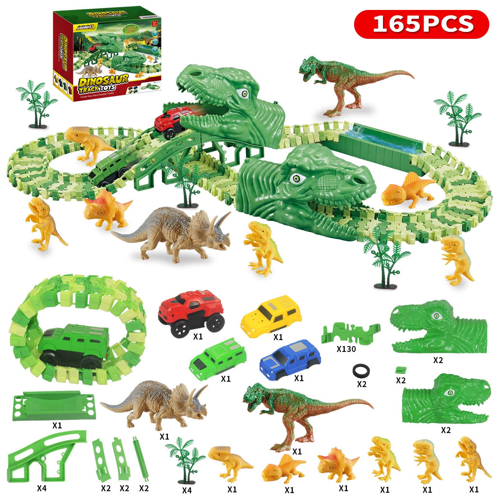 Dinosaur Electric Track Car Set with Replaceable Shells - 165PCS DIY Assembly for Kids
Dinosaur Electric Track Car Set with Replaceable Shells - 165PCS DIY Assembly for Kids