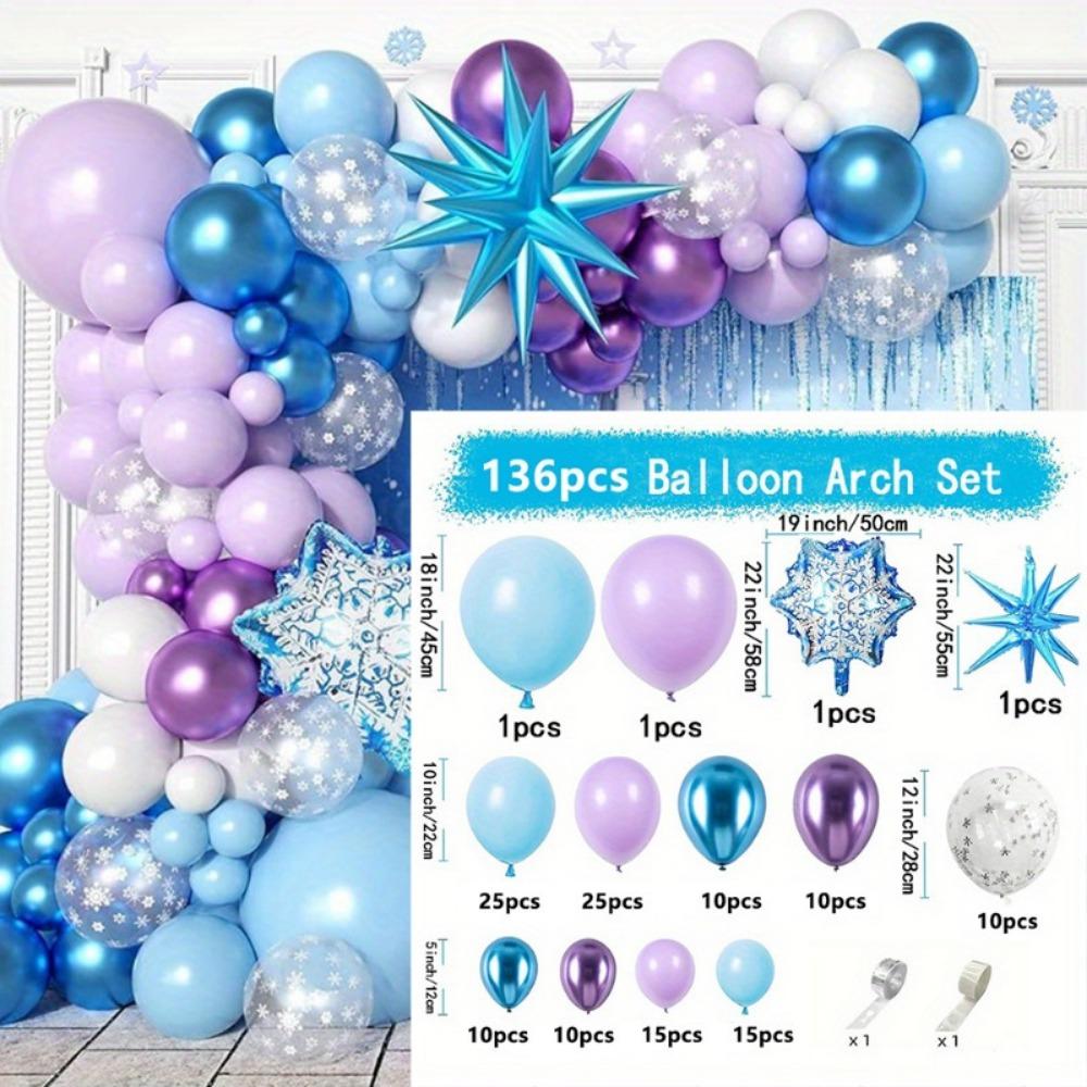 136pcsSnowflake Balloon Arch set Perfect for Winter Wonderland themed parties ideal for wedding birthdayanniversary celebrations Other
136pcsSnowflake Balloon Arch set Perfect for Winter Wonderland themed parties ideal for wedding birthdayanniversary celebrations Other