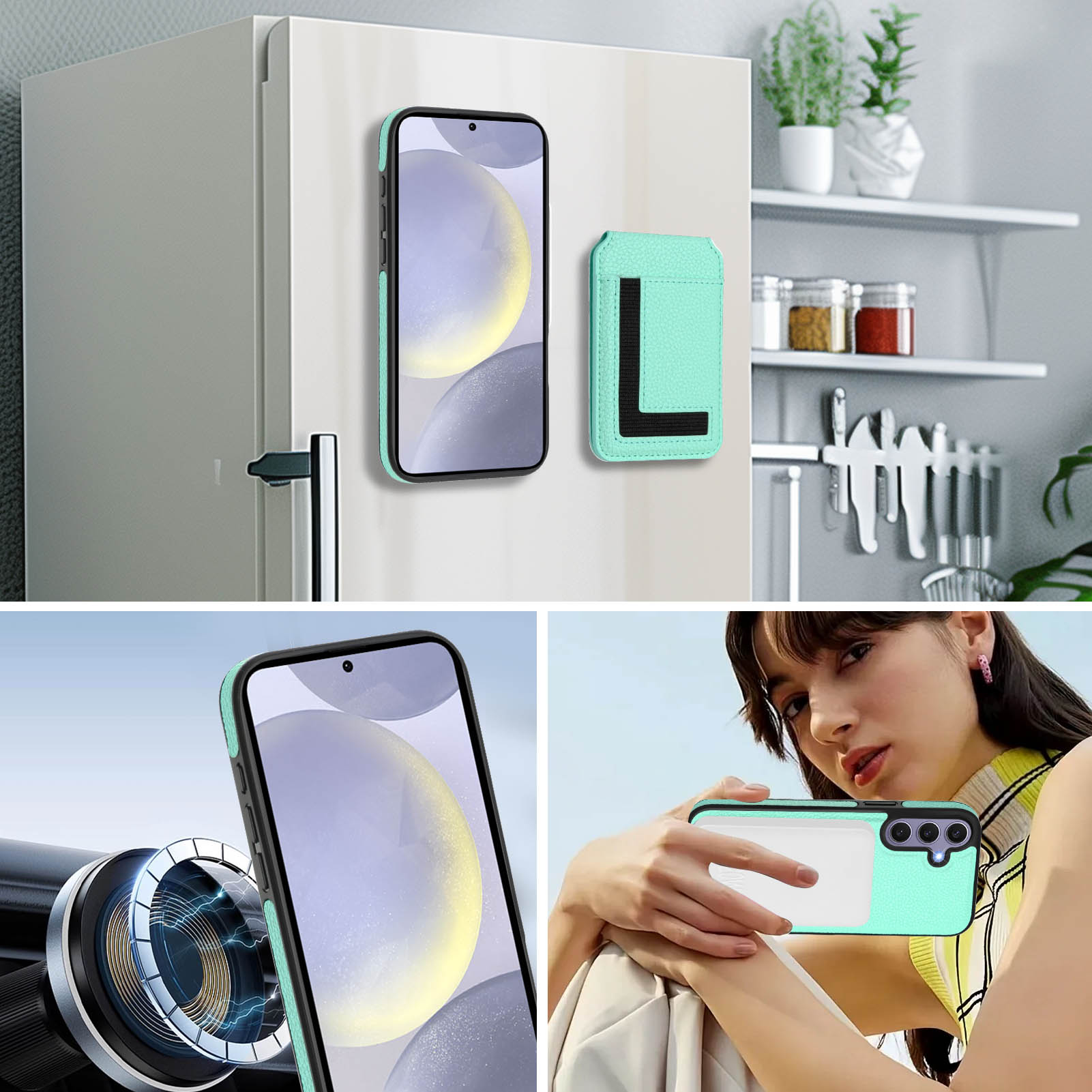For Samsung Galaxy S25 Magnetic Case TPU+PU Leather Phone Back Cover with Detachable Card Holder Dark Green
For Samsung Galaxy S25 Magnetic Case TPU+PU Leather Phone Back Cover with Detachable Card Holder Dark Green