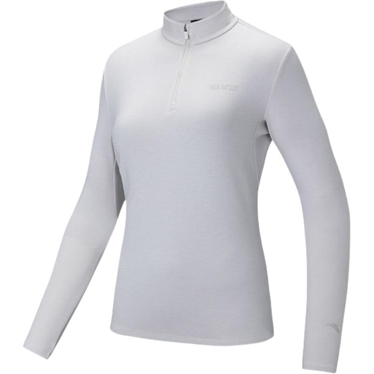 Anta Outdoor Series Solid Color Half High Neck Comfortable Breathable Versatile Long Sleeve T-Shirt Women Tops Mushroom-Gray 162446405N-1 M
Anta Outdoor Series Solid Color Half High Neck Comfortable Breathable Versatile Long Sleeve T-Shirt Women Tops Mushroom-Gray 162446405N-1 M