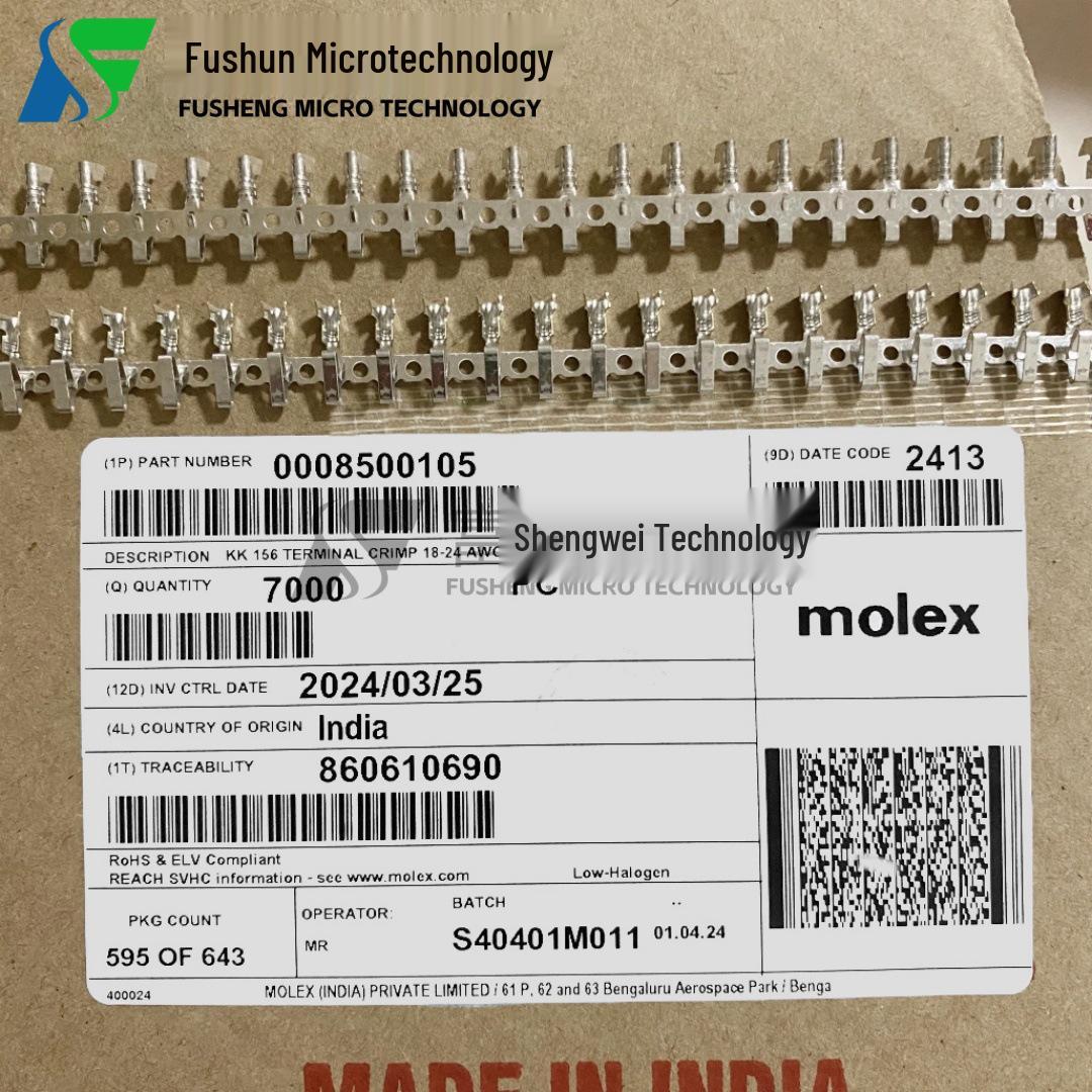 Molex 0850-0105 Connector In Stock: Order Single Piece Unit Price for 7000 Pieces
Molex 0850-0105 Connector In Stock: Order Single Piece Unit Price for 7000 Pieces