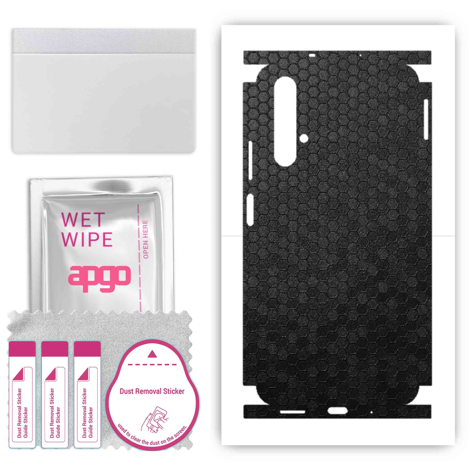 apgo Protective Skin Sticker for the back+sides compatible with Honor 20, Full Wrap Film, Foil, Vinyl - Pattern Black Honeycomb
apgo Protective Skin Sticker for the back+sides compatible with Honor 20, Full Wrap Film, Foil, Vinyl - Pattern Black Honeycomb