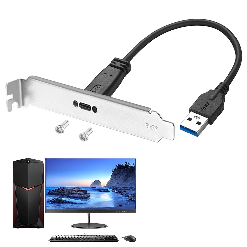 de 20 см USB A 3.0 Male to USB C Female Адаптерный кабель с винтом для крепления на панель Usef
de 20 см USB A 3.0 Male to USB C Female Адаптерный кабель с винтом для крепления на панель Usef