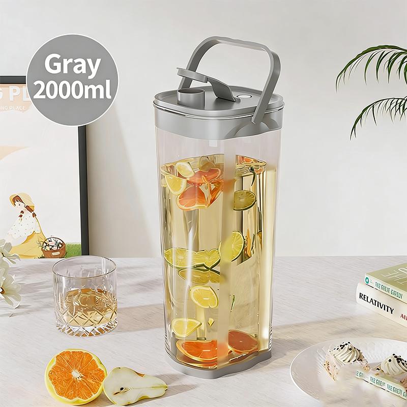 Refrigerator Water Pitcher With Spout Leakproof Cold Drink Dispenser For Fruit Tea Lemonade Iced Coffee BPA-Free Plastic сірий колір
Refrigerator Water Pitcher With Spout Leakproof Cold Drink Dispenser For Fruit Tea Lemonade Iced Coffee BPA-Free Plastic сірий колір