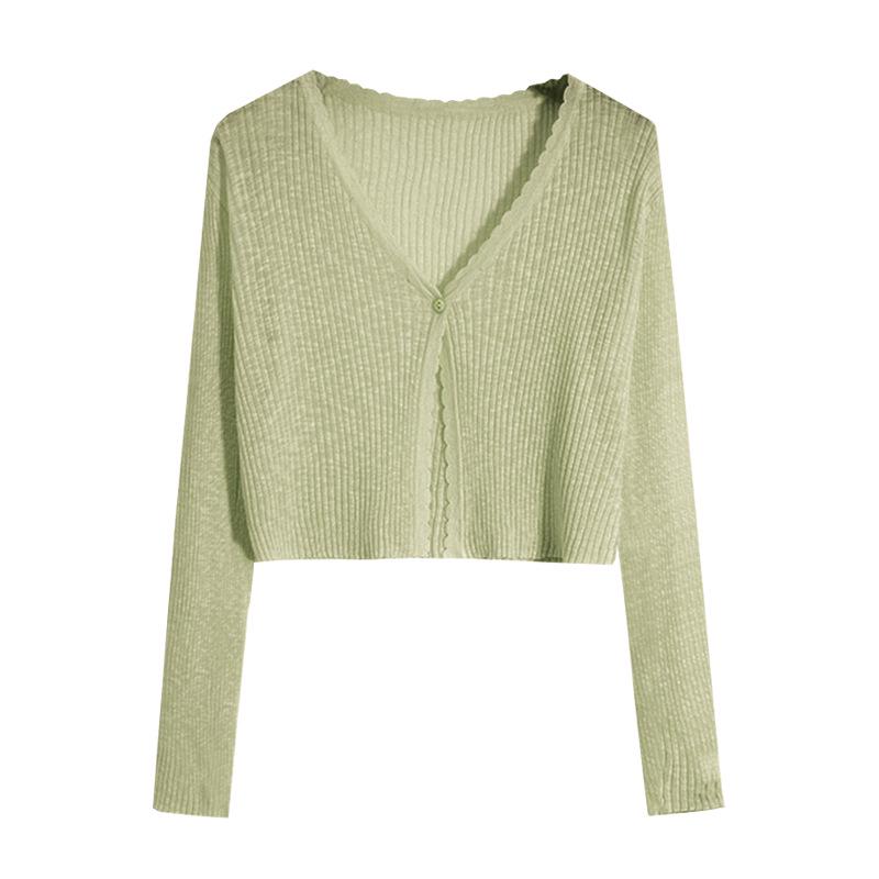 Women s Ice Silk V-Neck Knitted Cardigan - Summer 2024, Long-Sleeve, Sun Protection, Lightweight White Jacket One Size
Women s Ice Silk V-Neck Knitted Cardigan - Summer 2024, Long-Sleeve, Sun Protection, Lightweight White Jacket One Size