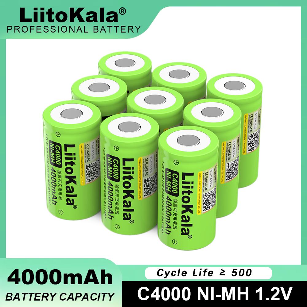 LiitoKala Аккумуляторная батарея Ni-Mh 1,2 В C4000, 4000 мАч, для радио, электрической ручной дрели, измерительных приборов 1PCS
LiitoKala Аккумуляторная батарея Ni-Mh 1,2 В C4000, 4000 мАч, для радио, электрической ручной дрели, измерительных приборов 1PCS