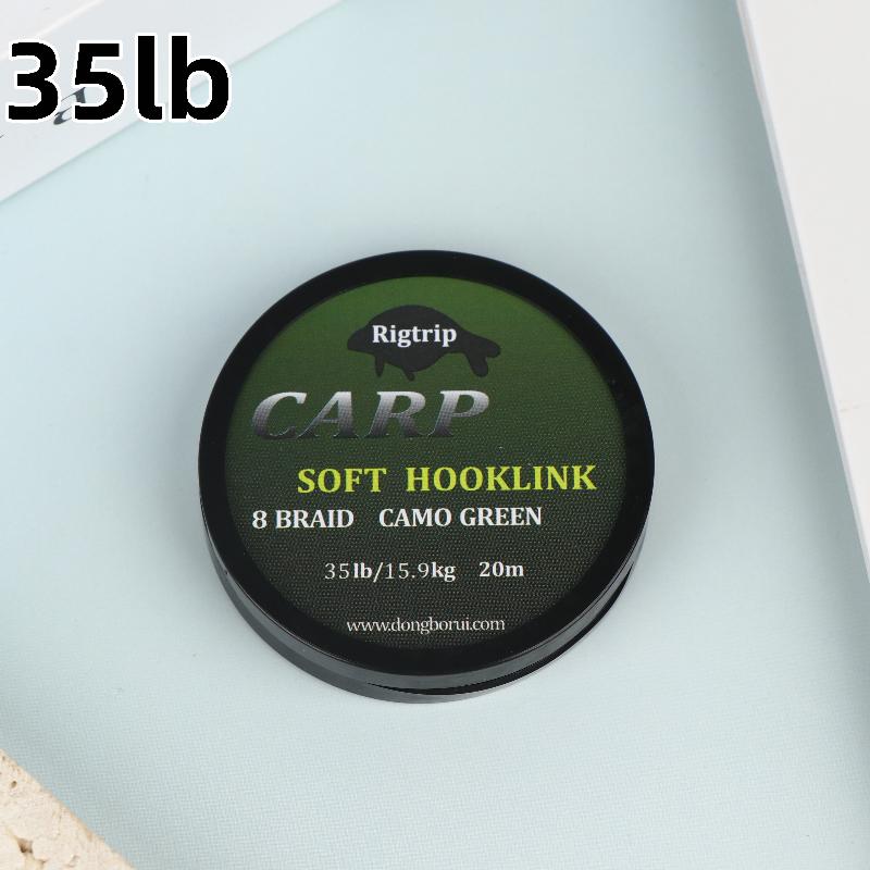 20M Green Carp Fishing Line Soft Hook Link Carp Hooklink Coated Braid Line Leader For Hair Rig 15/25/35Lb Rigging Line 35LB
20M Green Carp Fishing Line Soft Hook Link Carp Hooklink Coated Braid Line Leader For Hair Rig 15/25/35Lb Rigging Line 35LB
