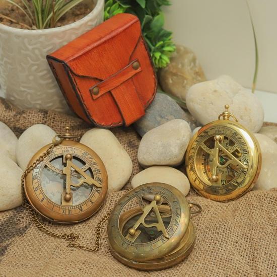 Set os 3 Brass Compass with Leather Case 5.08 cm Nautical Sundial for Explorer, Steampunk, Hiking, Gifting Maritime Gift for Him, Her
Set os 3 Brass Compass with Leather Case 5.08 cm Nautical Sundial for Explorer, Steampunk, Hiking, Gifting Maritime Gift for Him, Her