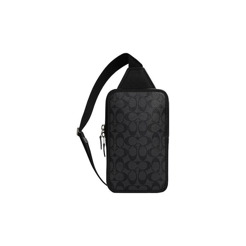 COACH Sullivan Series 16 Fully Printed Presbyopia Logo Zipper Exquisite Pebbled Leather and Canvas Crossbody Bag Small Men s Charcoal Black чорний
COACH Sullivan Series 16 Fully Printed Presbyopia Logo Zipper Exquisite Pebbled Leather and Canvas Crossbody Bag Small Men s Charcoal Black чорний
