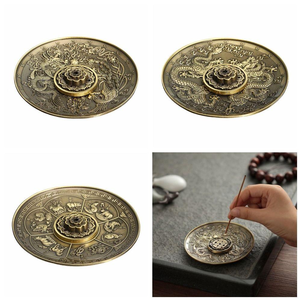 Zinc Zinc Alloy Dragon Incense Tray Bronze Buddha Incense Ornaments Twelve Zodiac Incense Holder Household
Zinc Zinc Alloy Dragon Incense Tray Bronze Buddha Incense Ornaments Twelve Zodiac Incense Holder Household
