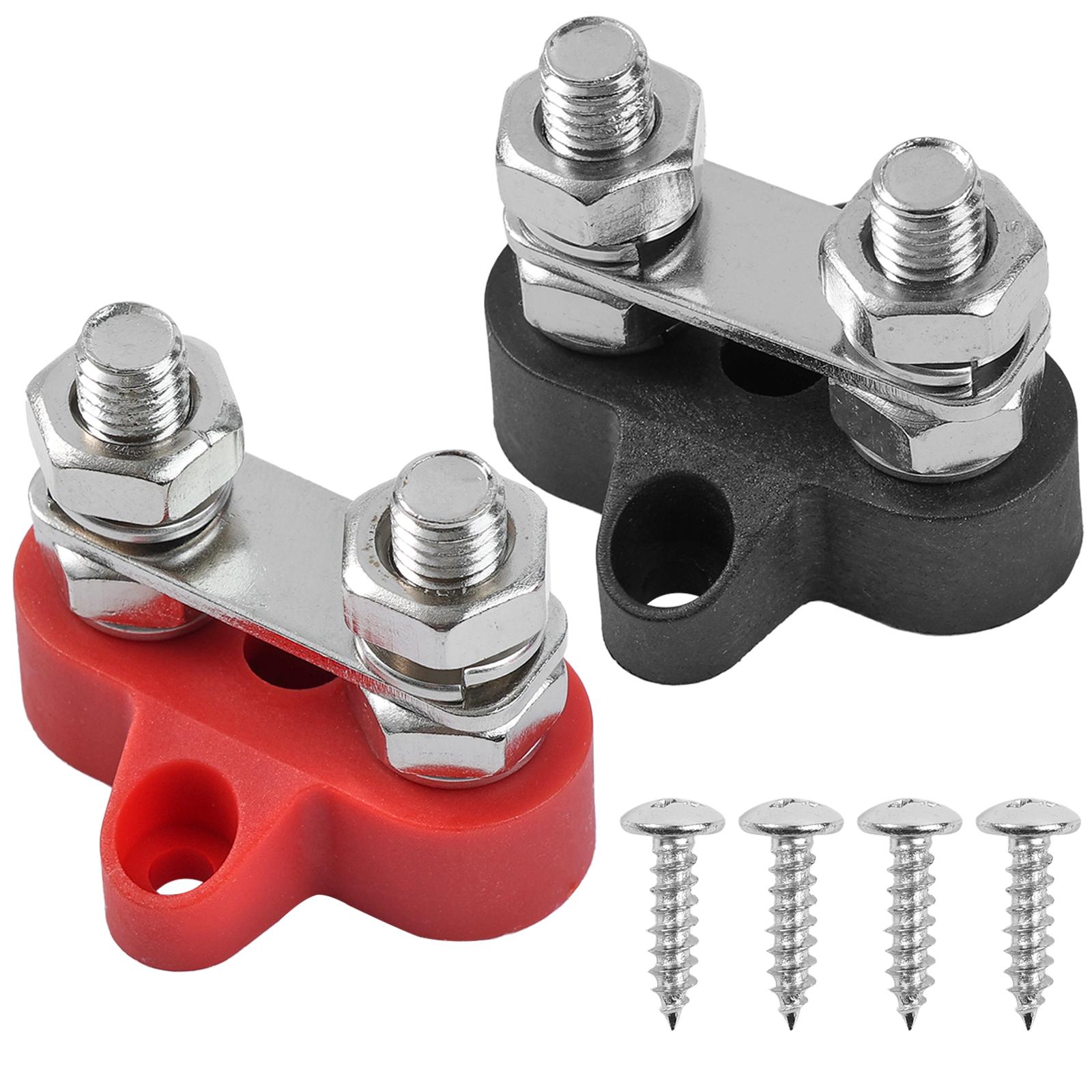 2Pcs Terminal Block Studs M8 48V Junction Block Bus Bar Insulated Dual Power Distribution Stud Positive Negative RV for Auto Car чорний
2Pcs Terminal Block Studs M8 48V Junction Block Bus Bar Insulated Dual Power Distribution Stud Positive Negative RV for Auto Car чорний