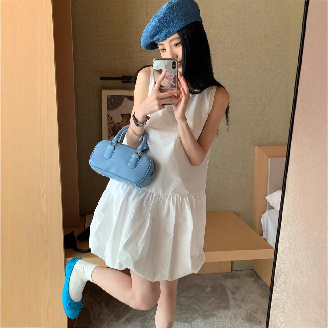 Women s Summer 2025 French White Sleeveless Camisole Dress with Flower Bud Puff Skirt S - Premium
Women s Summer 2025 French White Sleeveless Camisole Dress with Flower Bud Puff Skirt S - Premium