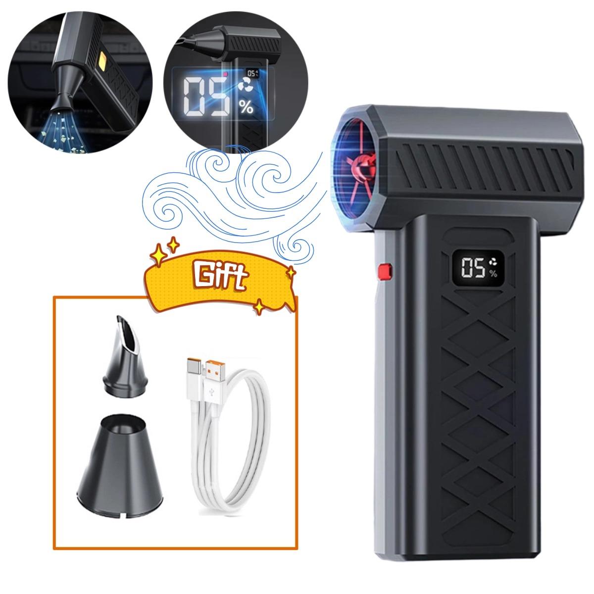 New Turbo Jet Fan Electric Air Duster Adjustable wind speed Turbo Violent Blower Rechargeable with Light Car Cleaning Car Computer Cleaning Tool
New Turbo Jet Fan Electric Air Duster Adjustable wind speed Turbo Violent Blower Rechargeable with Light Car Cleaning Car Computer Cleaning Tool