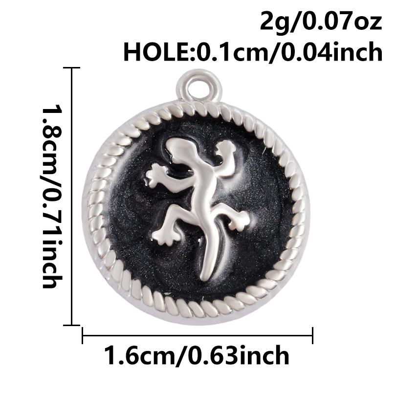 5pcs/Lot Round Black Enamel Charm Stainless Steel Tool Pendant Silver Color Bee Cross Sword Charm DIY Bracelet Necklace Material
5pcs/Lot Round Black Enamel Charm Stainless Steel Tool Pendant Silver Color Bee Cross Sword Charm DIY Bracelet Necklace Material