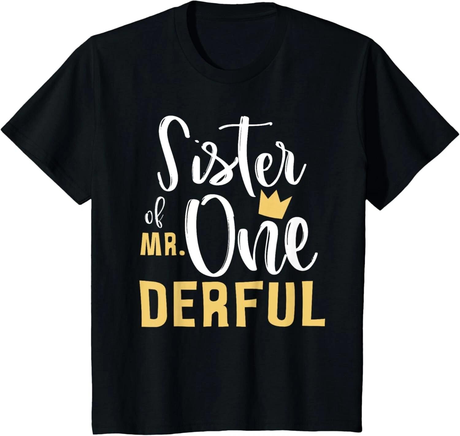 Sister of Mr Onederful 1st Birthday 1 One-Derful Matching Gift Unisex T-Shirt L
Sister of Mr Onederful 1st Birthday 1 One-Derful Matching Gift Unisex T-Shirt L