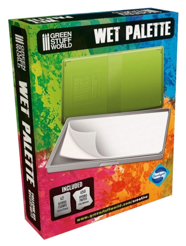 GREEN STUFF WORLD Green Stuff World Wet palette for acrylic paint Painting tool water-soluble GSWD-10183 
GREEN STUFF WORLD Green Stuff World Wet palette for acrylic paint Painting tool water-soluble GSWD-10183