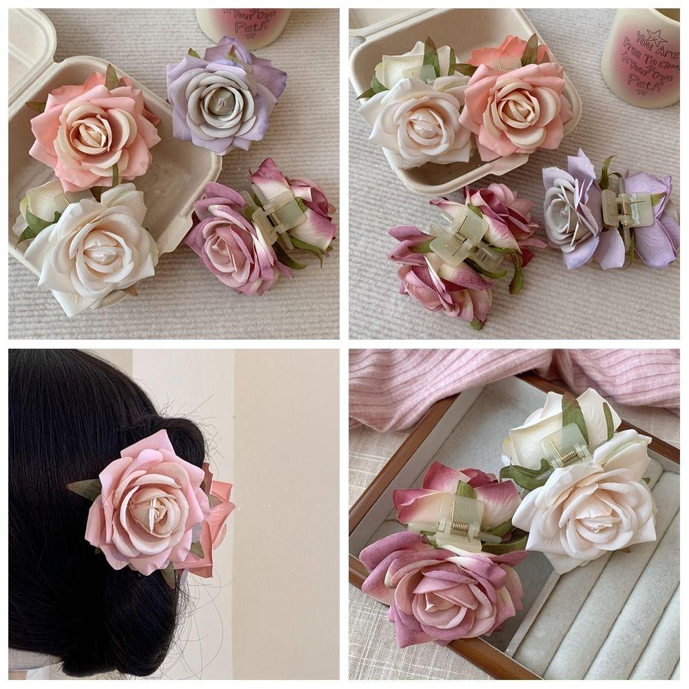 Ponytail Clip Flower Hair Claw Peony Flower Large Shark Clip Cute Rose Hair Clip Girl style 3
Ponytail Clip Flower Hair Claw Peony Flower Large Shark Clip Cute Rose Hair Clip Girl style 3
