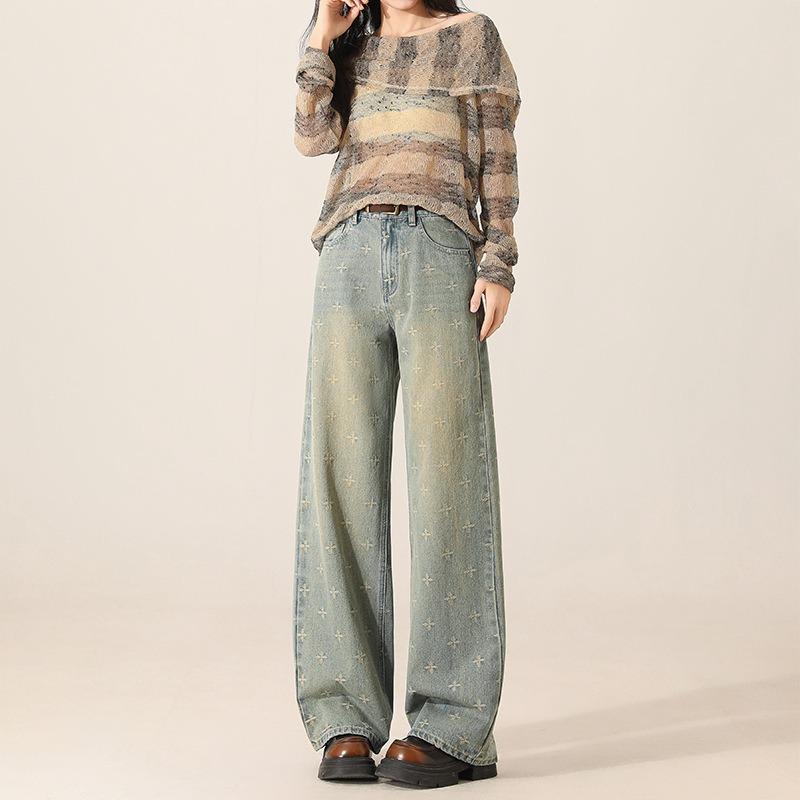 Весенние новые женские ретро-синие вышитые джинсы с высокой талией, узкие широкие брюки 2XL синий
Весенние новые женские ретро-синие вышитые джинсы с высокой талией, узкие широкие брюки 2XL синий