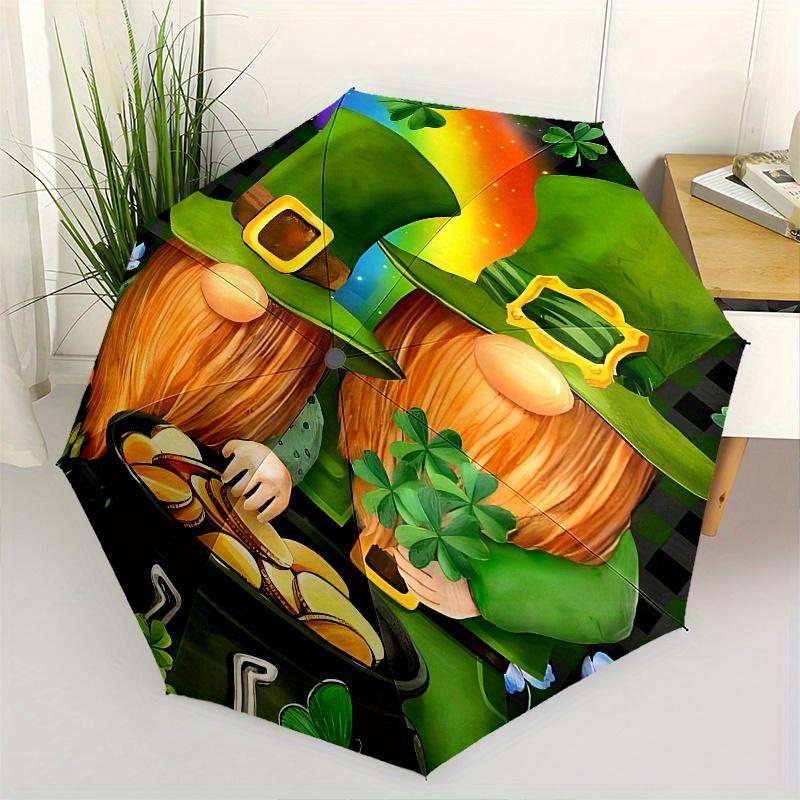 Leprechaun, Pot of Gold Themed Automatic Opening and Closing Umbrella Creative Design Umbrella, Portable Tri fold Small Umbrella for Men a
Leprechaun, Pot of Gold Themed Automatic Opening and Closing Umbrella Creative Design Umbrella, Portable Tri fold Small Umbrella for Men a