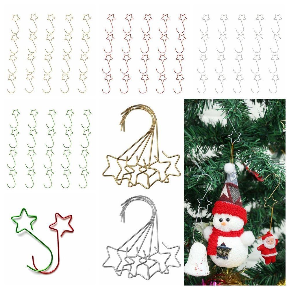 20Pcs/Pack Metal Xmas Tree Hanging Pendant Pentagram Shaped Xmas Wreath Hanger Storage Tool
20Pcs/Pack Metal Xmas Tree Hanging Pendant Pentagram Shaped Xmas Wreath Hanger Storage Tool