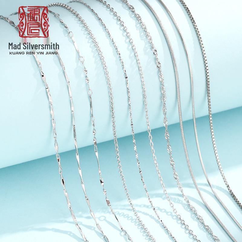 Sterling Silver Women’s Simple Clavicle Choker Necklace, Thin S925 Silver Chain, White Gold Finish. S925 Silver
Sterling Silver Women’s Simple Clavicle Choker Necklace, Thin S925 Silver Chain, White Gold Finish. S925 Silver