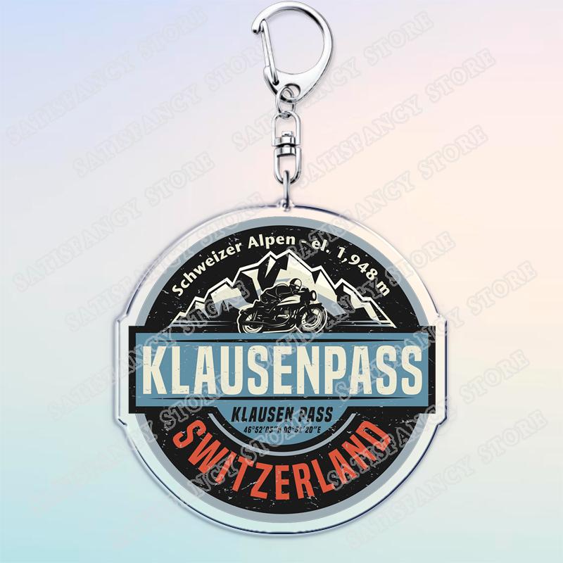 Switzerland Klausen Pass Keychain for Accessories Road Motorcycle Mountain Pass Keyring Jewelry Fans Friends Gifts
Switzerland Klausen Pass Keychain for Accessories Road Motorcycle Mountain Pass Keyring Jewelry Fans Friends Gifts