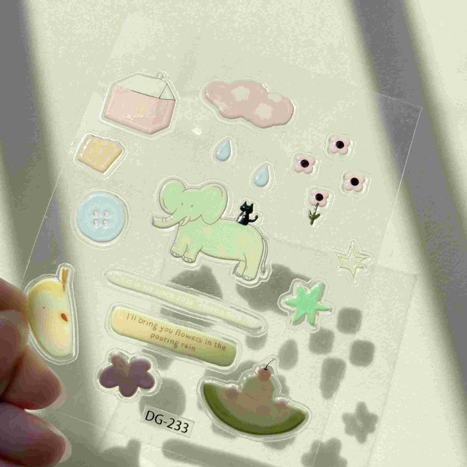 3D Sheet Epoxy Resin Decals Transparent with Cute Black Cat Jelly Relief Stickers for DIY Phone Cases and Laptop Decor
3D Sheet Epoxy Resin Decals Transparent with Cute Black Cat Jelly Relief Stickers for DIY Phone Cases and Laptop Decor