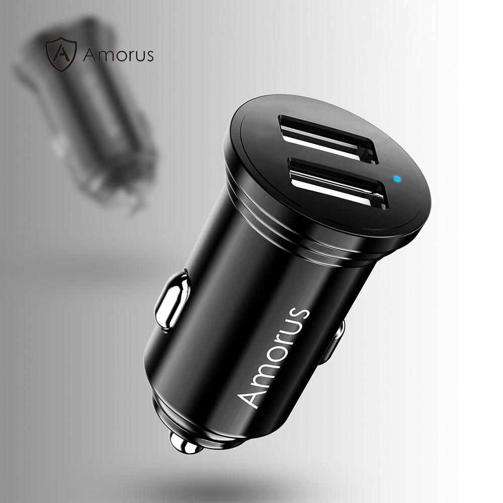 AMORUS CC-56 Dual USB 3.4A Fast Charging Car Charger Adapter for iPhone Samsung Huawei etc. Black
AMORUS CC-56 Dual USB 3.4A Fast Charging Car Charger Adapter for iPhone Samsung Huawei etc. Black