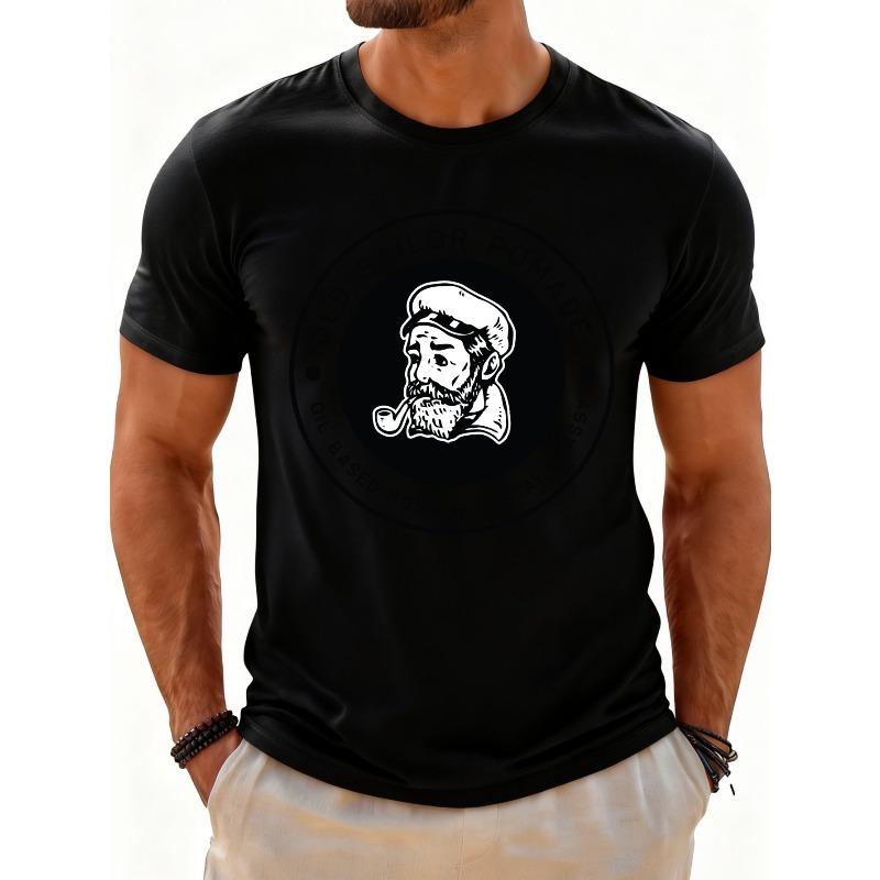European sizes Casual Style Men s T-Shirt with Bearded Sailor Pipe Smoker Design for Casual Attire And Summer Outfits Perfect Gift for Him S чёрный
European sizes Casual Style Men s T-Shirt with Bearded Sailor Pipe Smoker Design for Casual Attire And Summer Outfits Perfect Gift for Him S чёрный