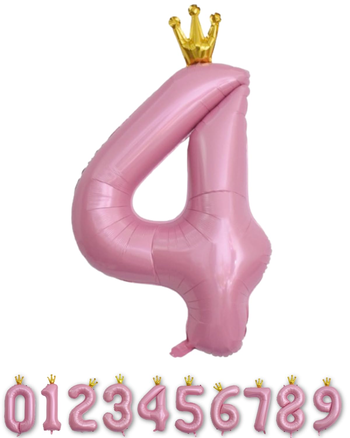 La Kissa Balloon Number Birthday Decoration Balloon Crown 40-inch Large Number Balloon with Straw 90cm Pink Crown 4
La Kissa Balloon Number Birthday Decoration Balloon Crown 40-inch Large Number Balloon with Straw 90cm Pink Crown 4