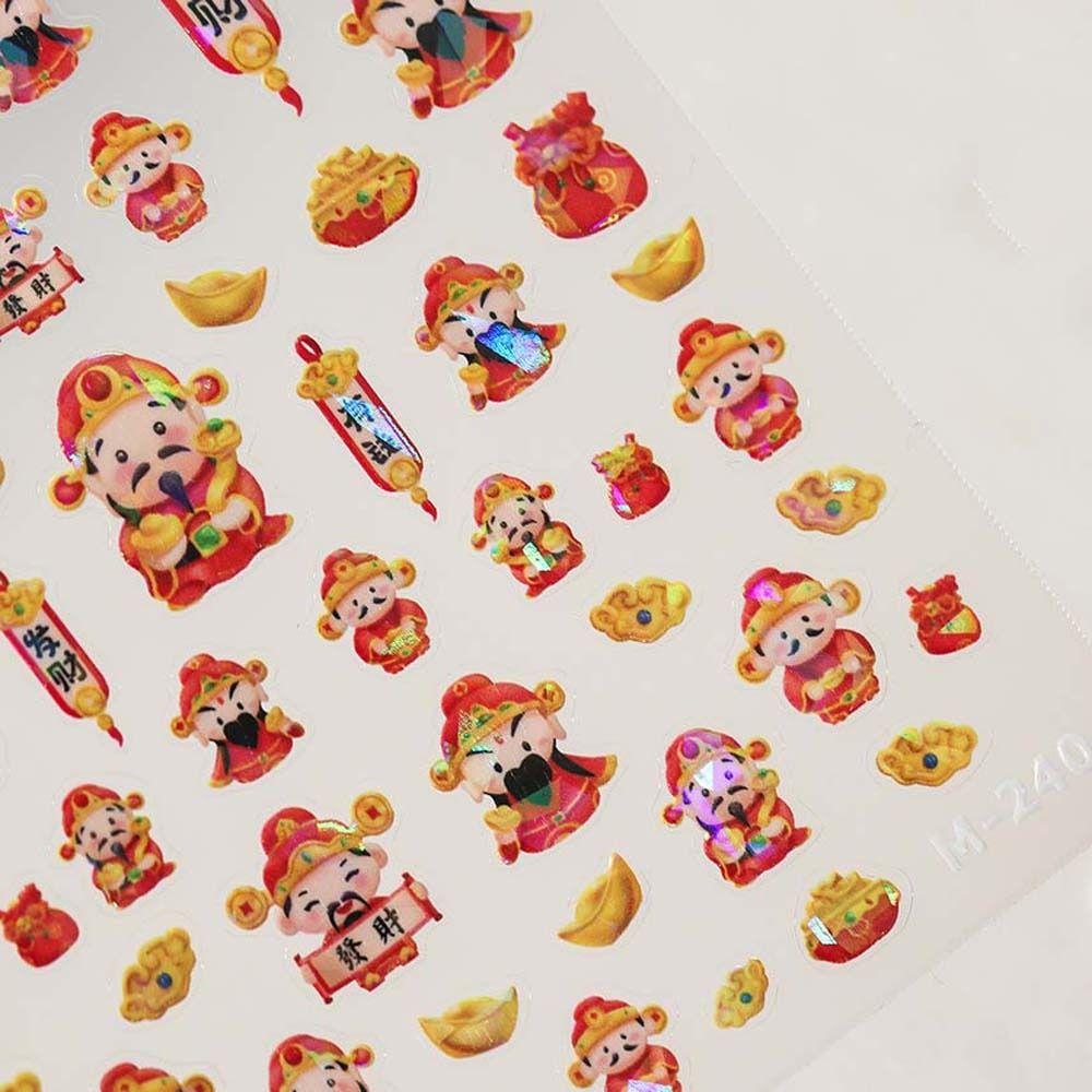 Rich Lucky God of Wealth God of Wealth Nail Stickers Fireworks Chinese Nail Art Decorations Lady M239
Rich Lucky God of Wealth God of Wealth Nail Stickers Fireworks Chinese Nail Art Decorations Lady M239