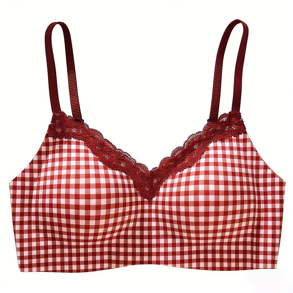 Ladies Summer Lovely Sweet Lace Small Chest Gathered Fixed Cup Without Trace Underwear 90A-95C червоний
Ladies Summer Lovely Sweet Lace Small Chest Gathered Fixed Cup Without Trace Underwear 90A-95C червоний