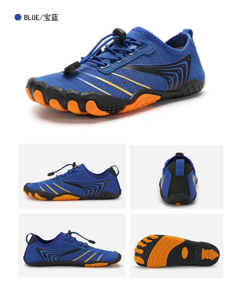 2025 Обувь для ходьбы по ручью на открытом воздухе, быстросохнущая, нескользящая и износостойкая, для стоянок на песке, амфибийная, быстросохнущая, для плавания вброд, заводская обувь 36 сапфировый