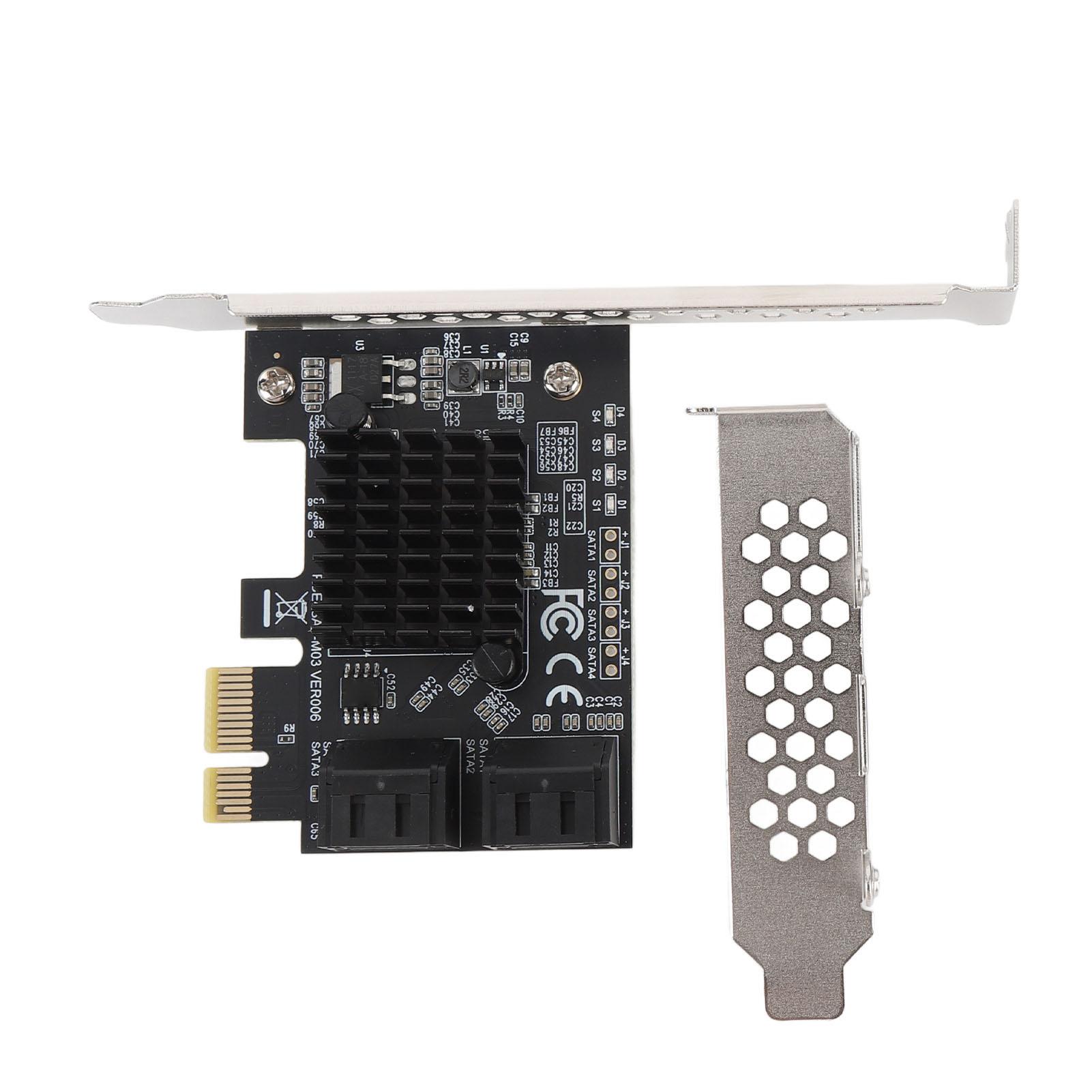 PCIE Serial ATA 3.0 Expansion Card 88SE9215 Chip 4 Port 6 Gbps Adapter Card Hard Disk Conversion
PCIE Serial ATA 3.0 Expansion Card 88SE9215 Chip 4 Port 6 Gbps Adapter Card Hard Disk Conversion