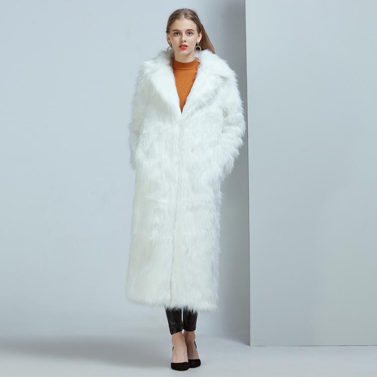 European & American Style Faux Fox Fur Long Fuzzy Coat with Suit Collar 5XL белый
European & American Style Faux Fox Fur Long Fuzzy Coat with Suit Collar 5XL белый