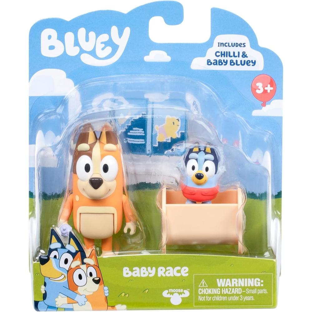 Bluey Figure 2 Pack Baby Race 2 Figure Pack W Chili And Baby And Cradle Accessories 17616
Bluey Figure 2 Pack Baby Race 2 Figure Pack W Chili And Baby And Cradle Accessories 17616