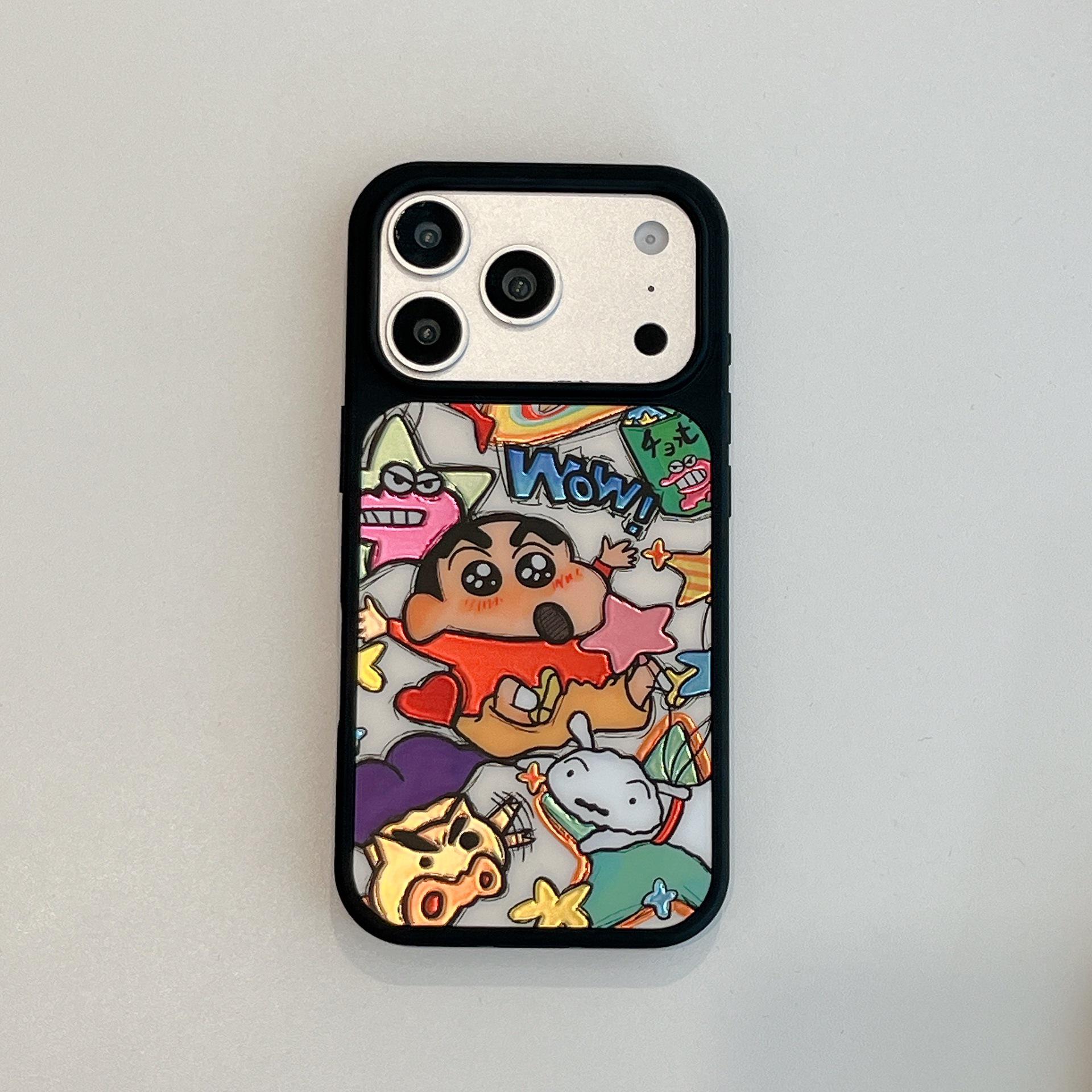 Gold Foil Shin-chan Cartoon Phone Case for Apple Phones Sprayed чёрный
Gold Foil Shin-chan Cartoon Phone Case for Apple Phones Sprayed чёрный
