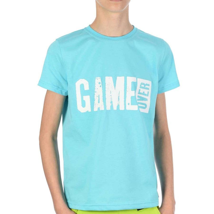 Футболка для мальчиков с надписью GAME OVER Kids Top 160 бирюзовый
Футболка для мальчиков с надписью GAME OVER Kids Top 160 бирюзовый