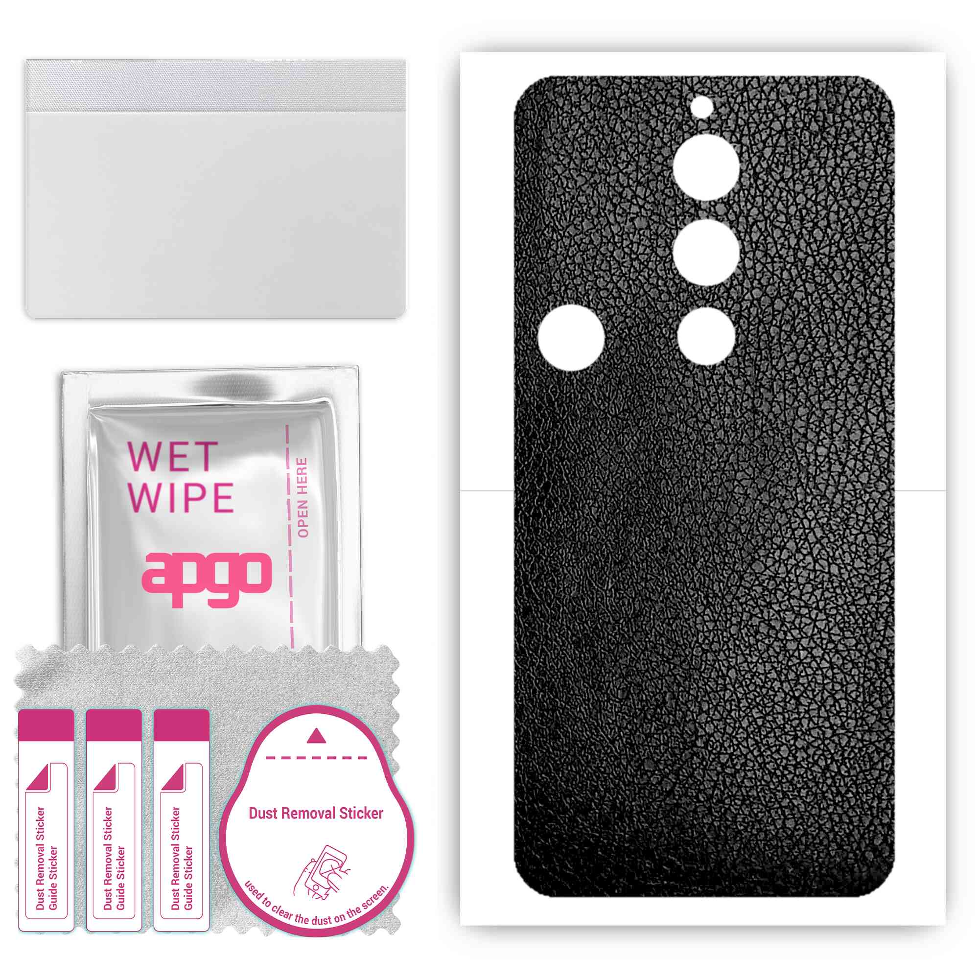 apgo Protective Skin Sticker for the back compatible with ZTE Nubia Red Magic 8S Pro, Wrap Film, Foil, Vinyl - Pattern Black Leather
apgo Protective Skin Sticker for the back compatible with ZTE Nubia Red Magic 8S Pro, Wrap Film, Foil, Vinyl - Pattern Black Leather
