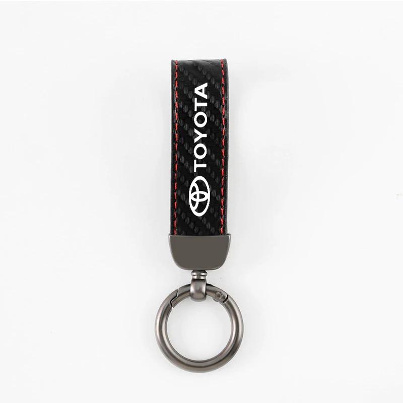Carbon fiber Leather Car Keychain Horseshoe Buckle Pendant For toyota camry chr corolla rav4 yaris prius Keyring Accessories
Carbon fiber Leather Car Keychain Horseshoe Buckle Pendant For toyota camry chr corolla rav4 yaris prius Keyring Accessories