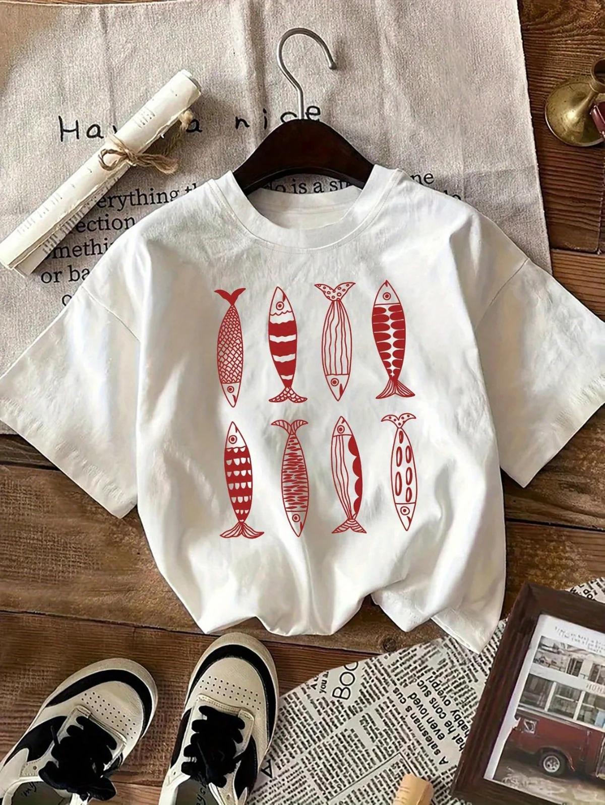 Camiseta informal con estampado de peces para mujer Tops gráficos de Unisexga corta con cuello redondoropa feUnisexina Vintage S
Camiseta informal con estampado de peces para mujer Tops gráficos de Unisexga corta con cuello redondoropa feUnisexina Vintage S