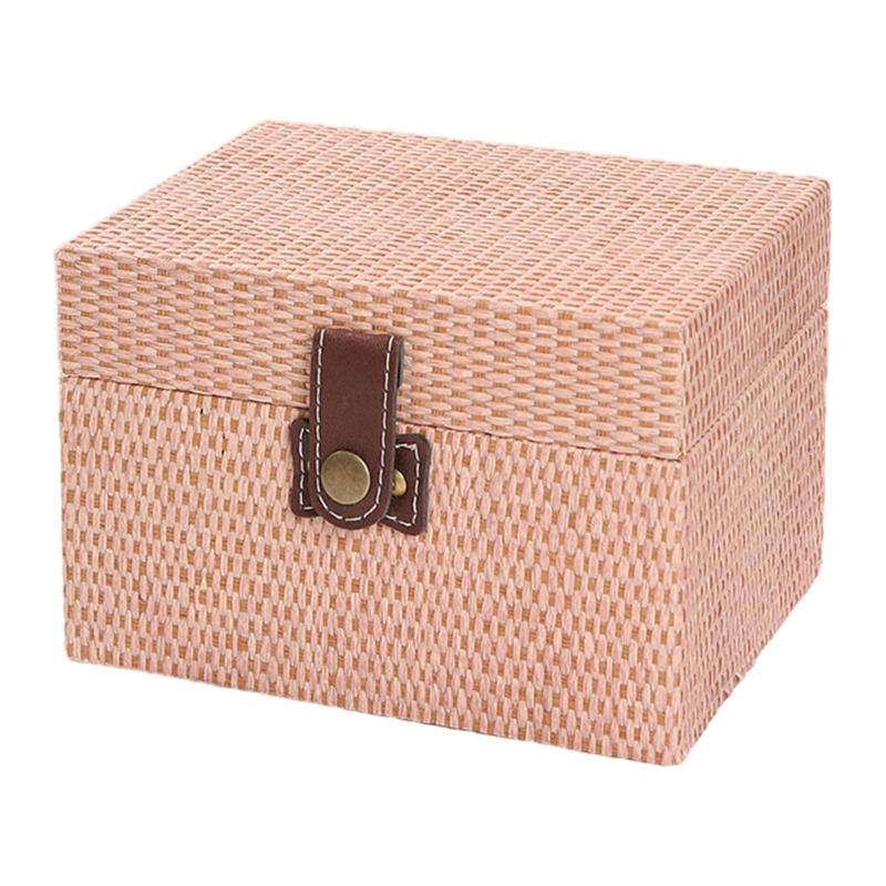 Convenient Travel Storage Box Wicker Pattern Jewelry Presentation Case Multi Functional Wooden Earrings Necklaces Holder
Convenient Travel Storage Box Wicker Pattern Jewelry Presentation Case Multi Functional Wooden Earrings Necklaces Holder