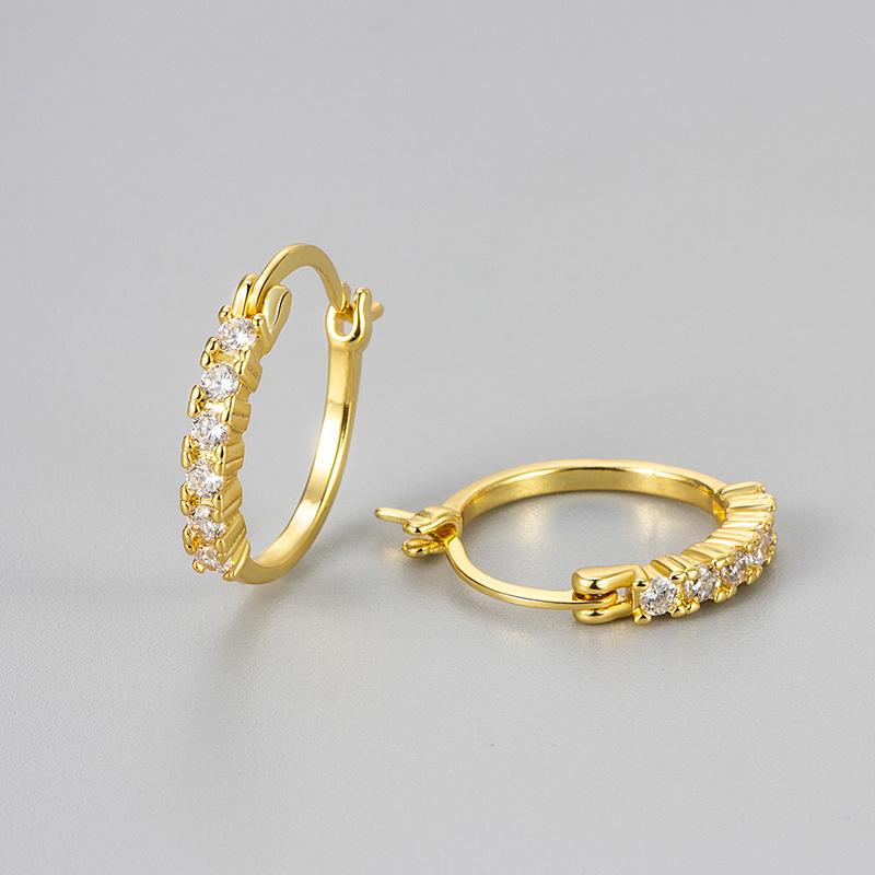Minimalist Niche Diamond Stud Earrings Colorful Zircon Temperament Versatile Hoops Unique Design Daily Jewelry copper
Minimalist Niche Diamond Stud Earrings Colorful Zircon Temperament Versatile Hoops Unique Design Daily Jewelry copper