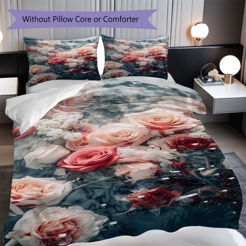 1PC Rose pattern Bedding Quilt Set Quilt Cover Pillowcase Home Decoration Birthday Gift (1 * duvet cover + 26 * pillowcase, without core) 135x200cm
1PC Rose pattern Bedding Quilt Set Quilt Cover Pillowcase Home Decoration Birthday Gift (1 * duvet cover + 26 * pillowcase, without core) 135x200cm