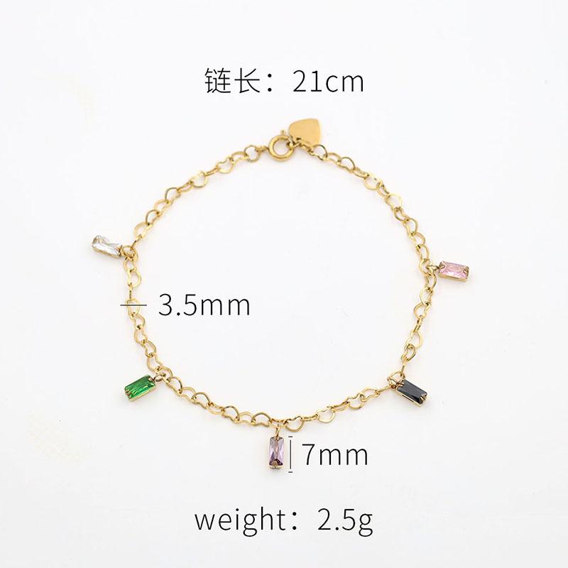 The Same Fashionable Light Luxury Multicolored Zircon Women S Bracelet Personalized Titanium Steel Jewelry Jewelry Does Not Fade
The Same Fashionable Light Luxury Multicolored Zircon Women S Bracelet Personalized Titanium Steel Jewelry Jewelry Does Not Fade