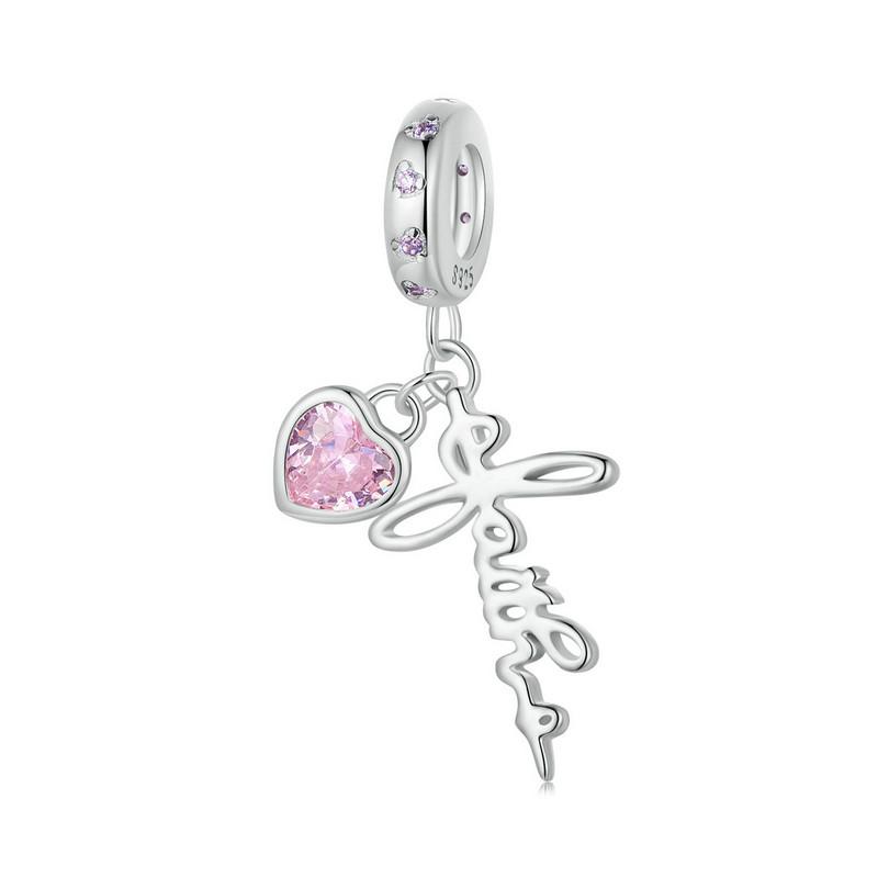 WOSTU 925 Silver Pink Heart Charms Faith pendant God Bible Beads Fit Bracelet DIY Necklace Jewelry Making Gift
WOSTU 925 Silver Pink Heart Charms Faith pendant God Bible Beads Fit Bracelet DIY Necklace Jewelry Making Gift