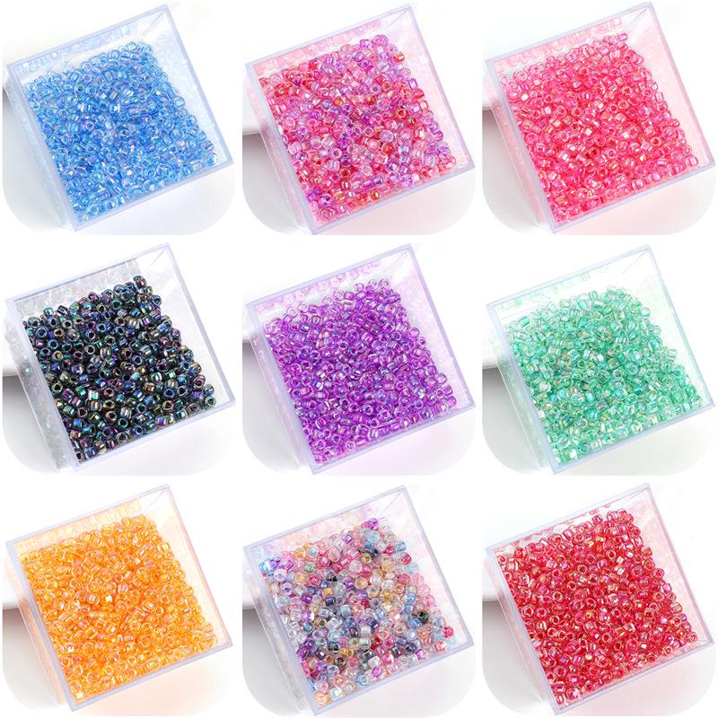 Iridescent Dyed Core Triangle Glass Seed Beads for DIY Handmade Bracelets and Necklaces 4mm Hole ~2mm, 10g/pack, ~140 pieces
Iridescent Dyed Core Triangle Glass Seed Beads for DIY Handmade Bracelets and Necklaces 4mm Hole ~2mm, 10g/pack, ~140 pieces