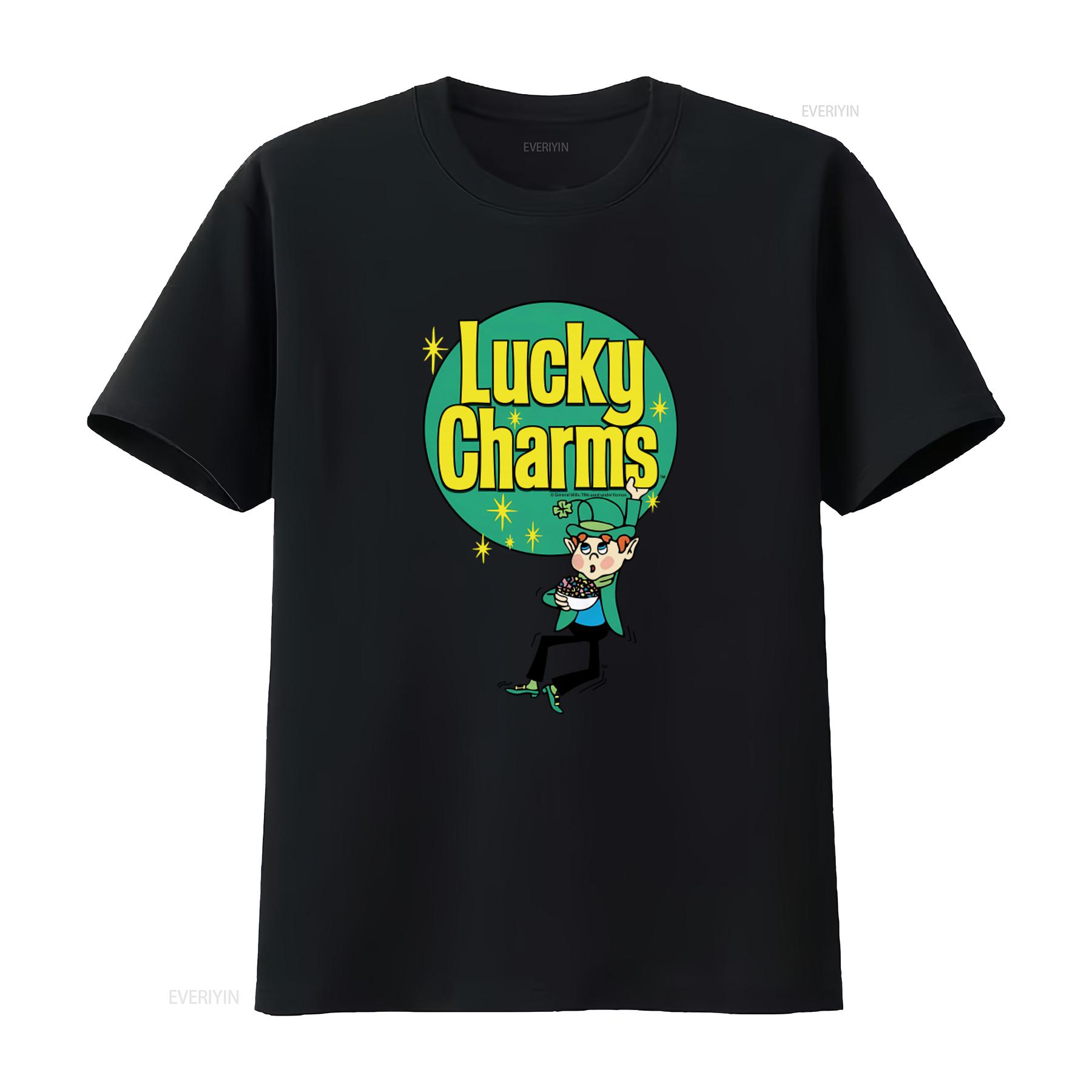 Retro Lucky Charms Logo And Leprechaun Print T Shirt for St Patricks Day Celebration vintage Washed homme Stretched 4XL
Retro Lucky Charms Logo And Leprechaun Print T Shirt for St Patricks Day Celebration vintage Washed homme Stretched 4XL