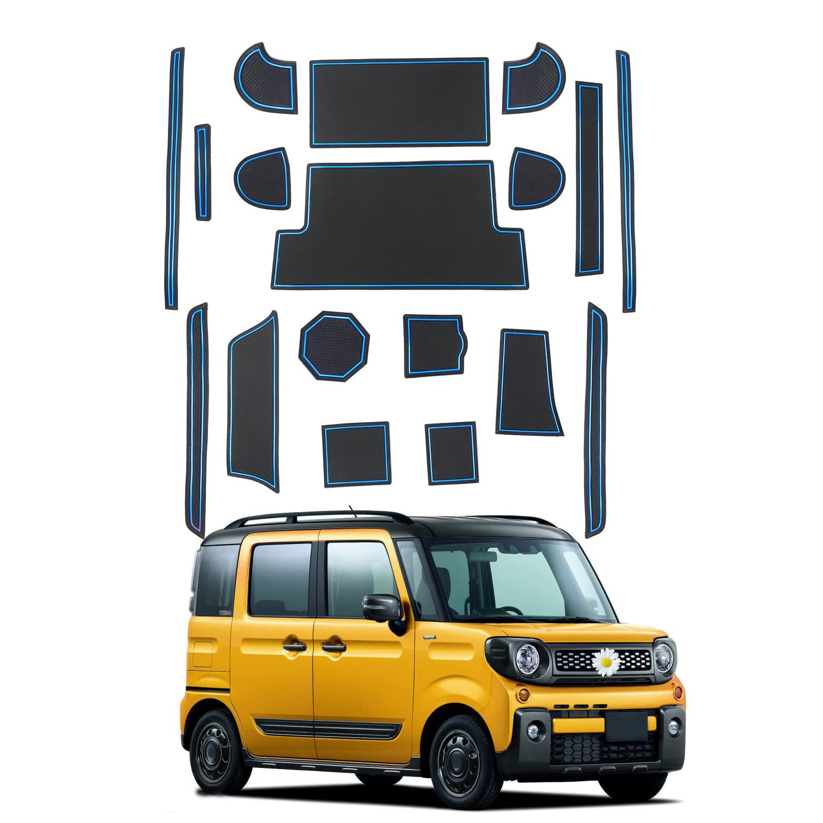 SHAOHAO Suzuki Spacia MK53S MM53S Автомобильный резиновый коврик Коврик Spacia Custom Коврик в карман двери Внутренний резиновый коврик Коврик Простая установка Детали интерьера синий
SHAOHAO Suzuki Spacia MK53S MM53S Автомобильный резиновый коврик Коврик Spacia Custom Коврик в карман двери Внутренний резиновый коврик Коврик Простая установка Детали интерьера синий